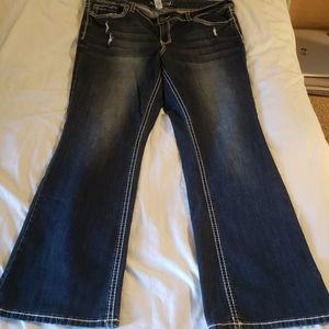 Maurice's bootcut dark rinse jeans plus size NWOT